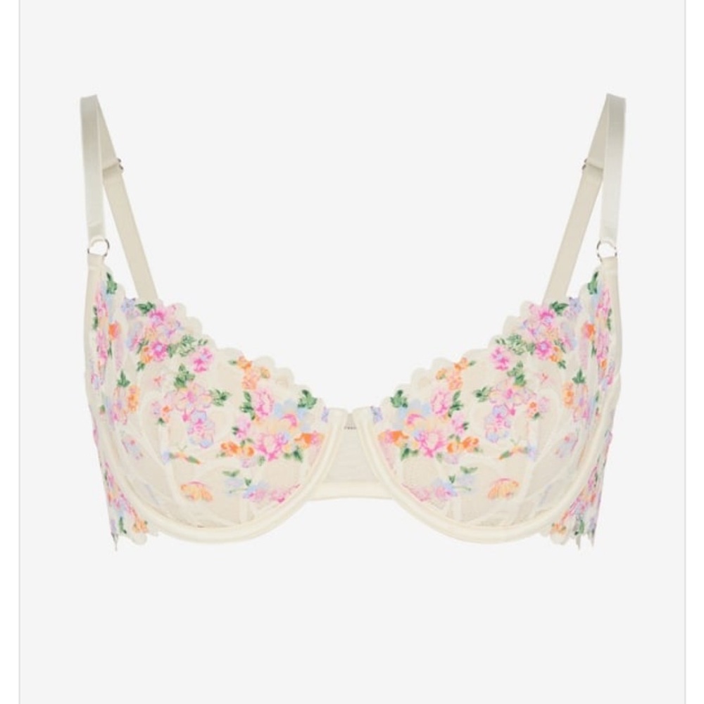 Savage X Fenty Sorry Not Sorry lace bra - Cream